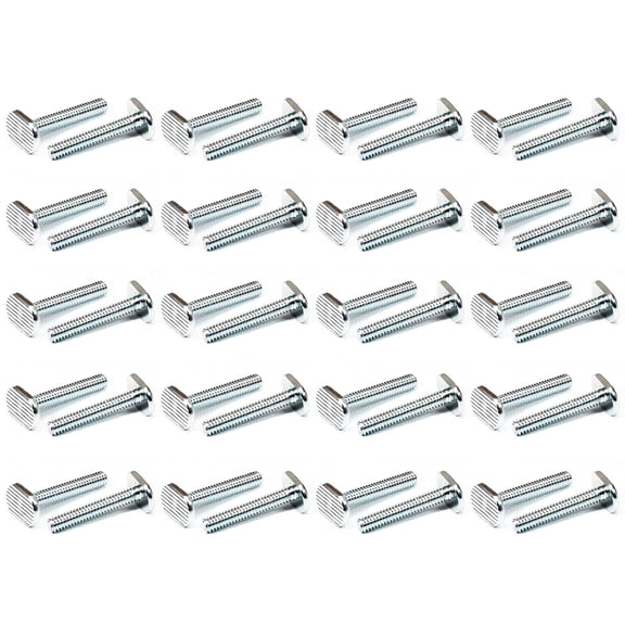 POWERTEC 5/16"-18 T Track Bolts 40 Pack for T Track, 1-1/2 Inch Long T Slot Bolts for Universal T Track, T Track Accessories for Woodworking Jigs and Fixtures (QTB1007-P2)