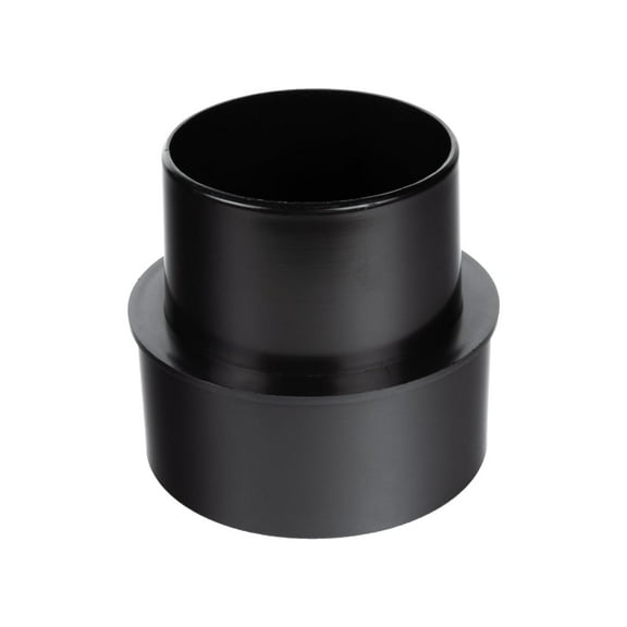 POWERTEC 5" to 4" Reducer Dust Collection Fitting, ABS Plastic (Black), 70170