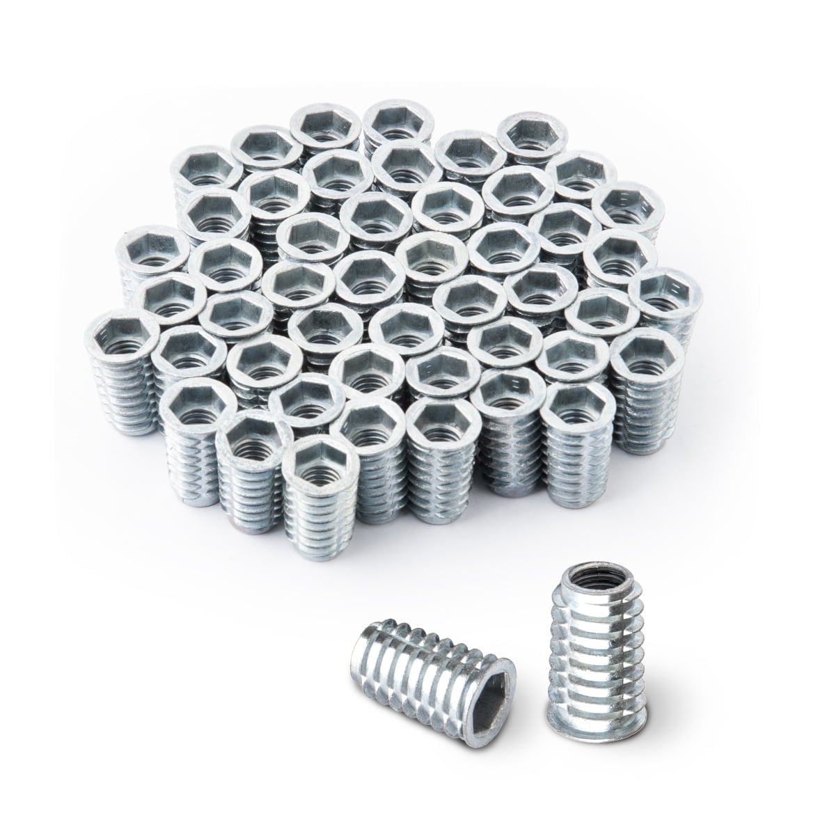 POWERTEC 50PK Threaded Inserts for Wood | 3/8