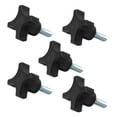 thumbnail image 1 of POWERTEC 5PK 4-Point Stud Knobs, 5/16"-18 Threaded Thumb Screw Star Knob with 1" Stud, QNB3009, 1 of 5