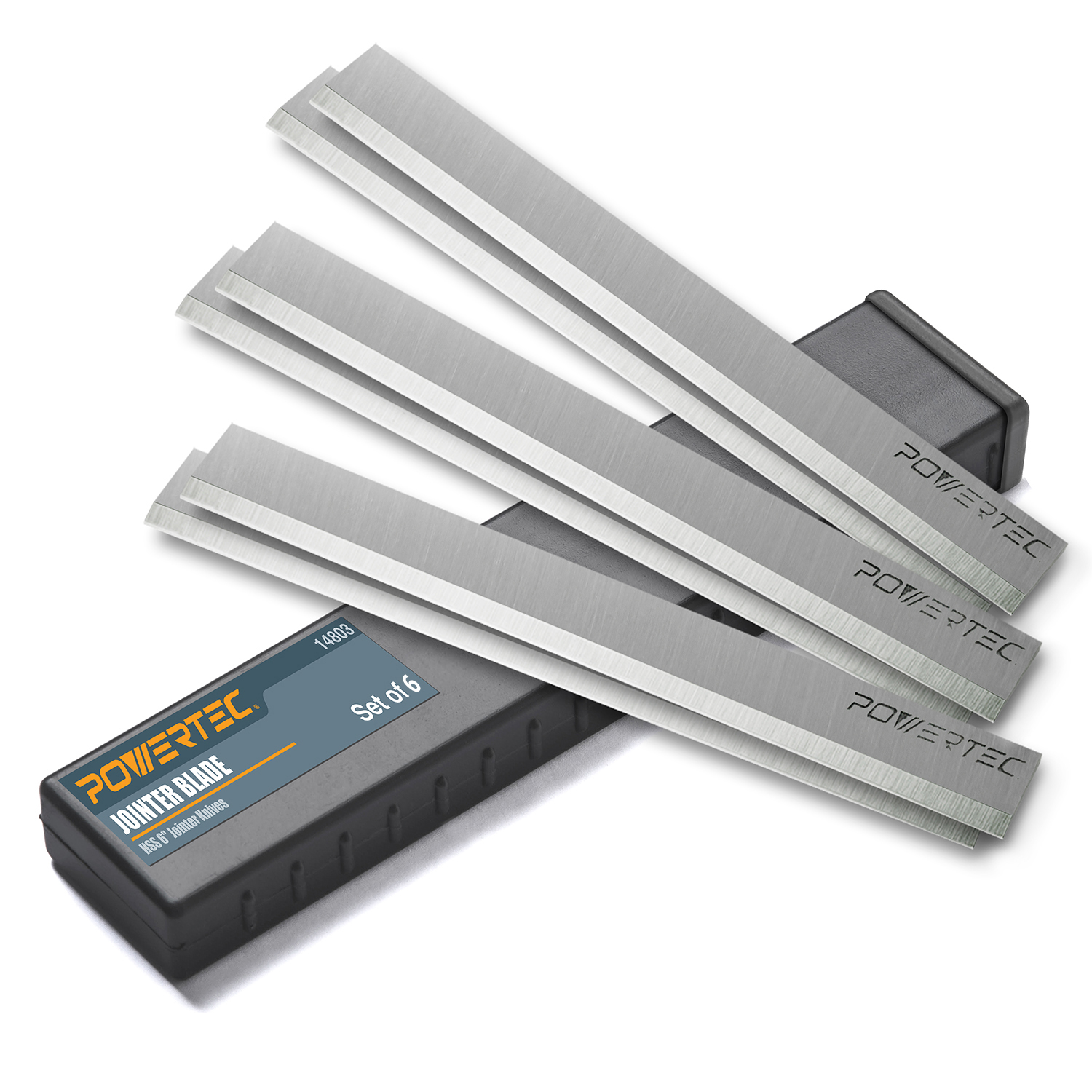 POWERTEC 6 Set 6 Inch Jointer Blades for Delta 37190 37195 37205 37