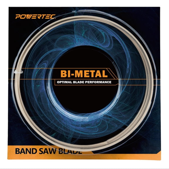 POWERTEC 67-1/2" x 1/2" x 14 TPI Bi-Metal Band Saw Blade, for Rikon 10" Band Saw (Package May Vary), 13360