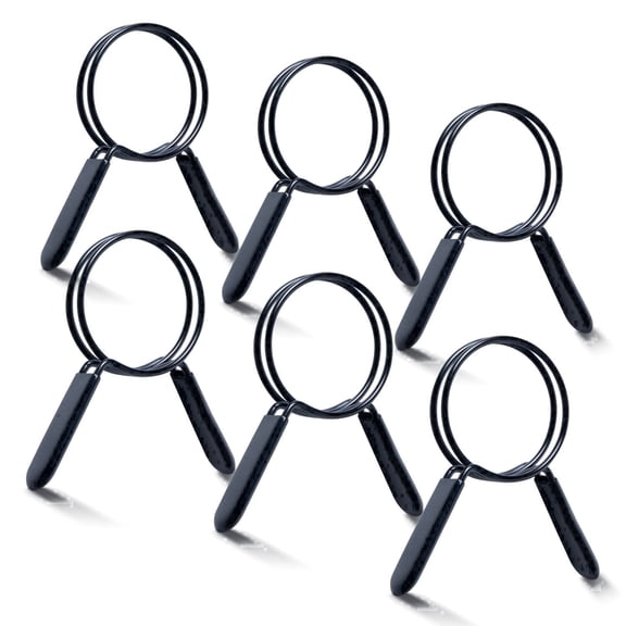 POWERTEC 6PK 2-1/2 Inch Double Loop Hose Clamps for Dust Collection Hose and Dryer Vent Hose, Quick Release Spring Clamps for Dust Collector and Dust Collection Fittings, 70390-P3N