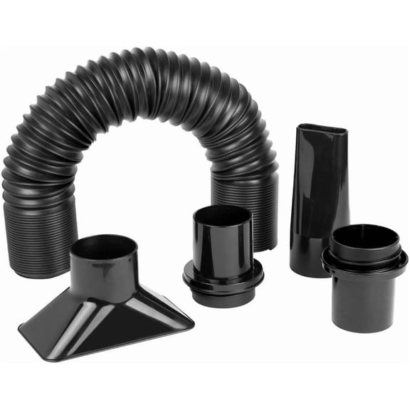 POWERTEC 70208V 2-1/4 Inch Dust Collection Flexible Hose Kit,Black