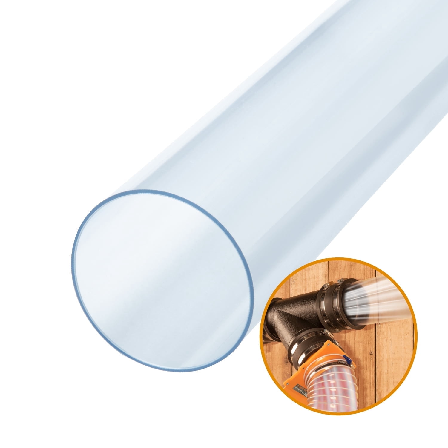 Tube PVC Rigide Transparent 15mm Intérieur / 20mm Extérieur - 12 Unités Haute Résistance - Neuf