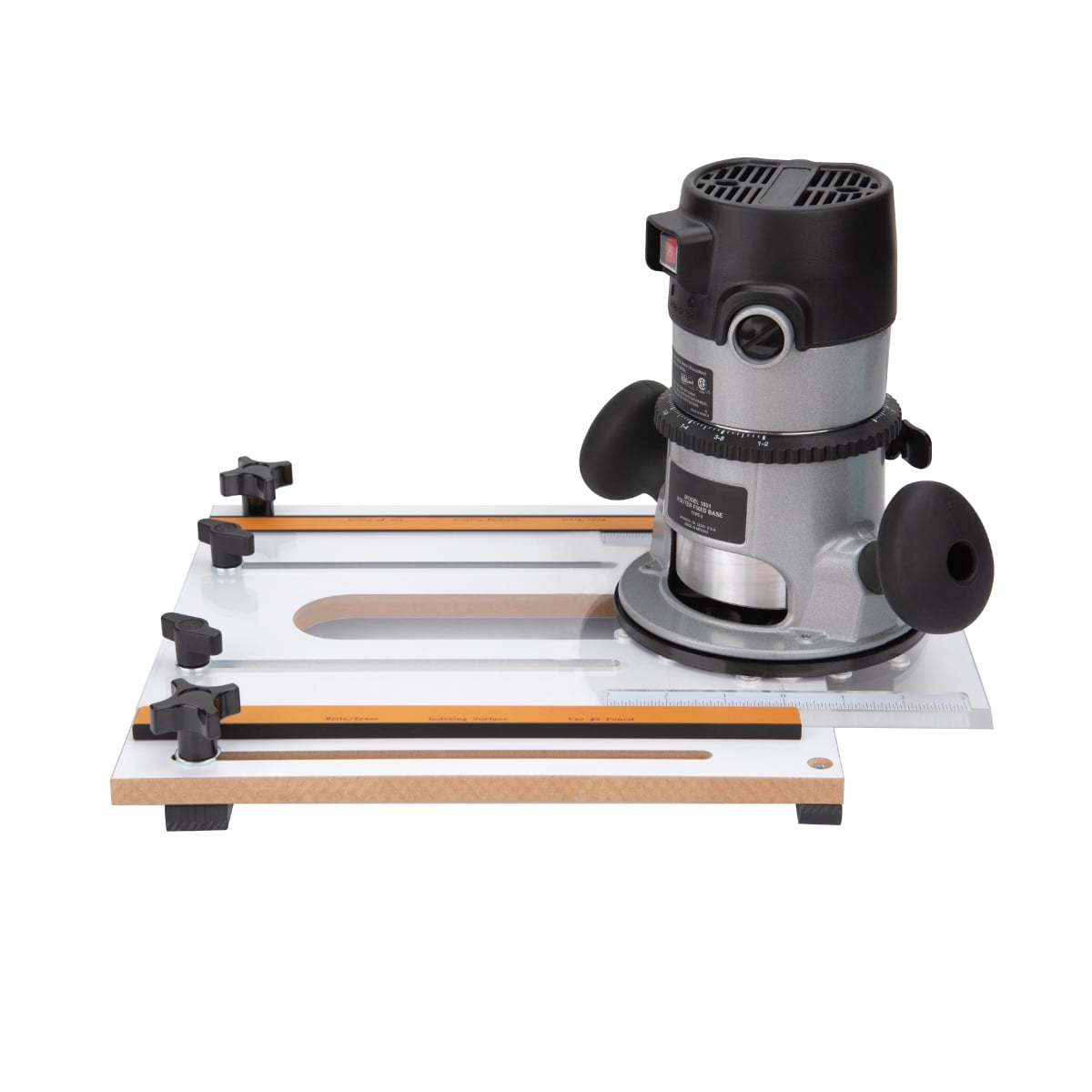 POWERTEC 71399 Router Fluting Jig w Acrylic Router Plate Jig