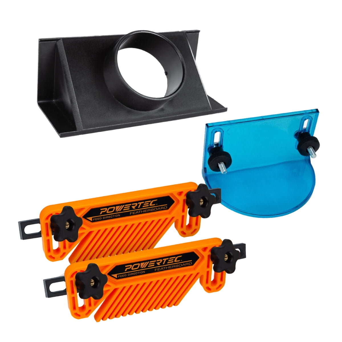 POWERTEC 71913 Full Size Router Bit Guard with 2.5