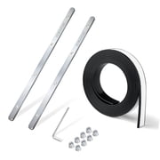 POWERTEC 72045 Track Saw Guide Rail Connector for Festool, Makita, DeWalt, and Triton Set of 2, and 55" Guide Rail Splinter Guard Replacement Strip