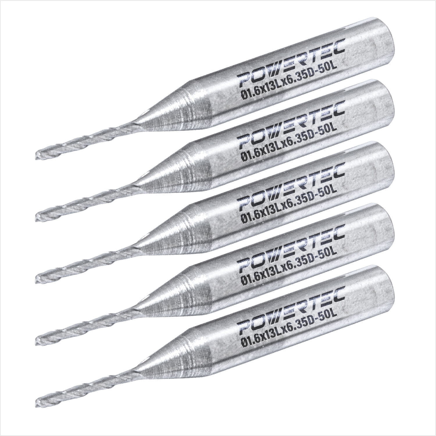 POWERTEC 73037-P5 Up Cut Spiral 1/16