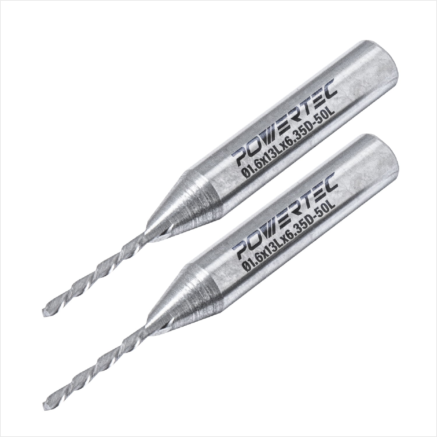 POWERTEC 73038-P2 Down Cut Spiral 1/16