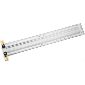POWERTEC 80026 18-Inch Precision Marking T-Rule, Stainless Steel Marking & Measuring Tool