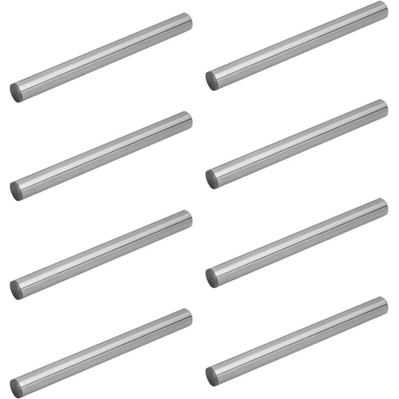 POWERTEC 8PK Hardened Steel Dowel Pins 3/8" x 4" Long | Heat Treated and Precisely Shaped for Accurate Alignment, (71473-P2)