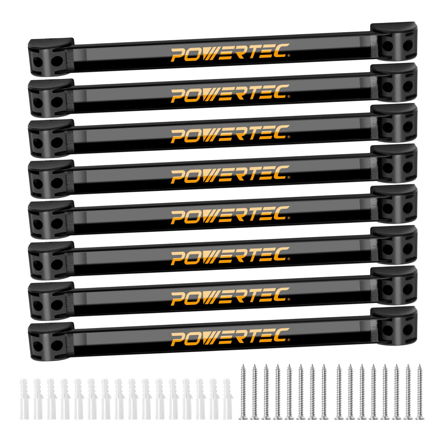 POWERTEC Magnetic Tool Holder Strip 12" 4PK, Metal Magnet Tool Bar Organizers For Garage, Workshop & Kitchen W/Mounting Screws, Space Saving Shop Organization Accessories (71965