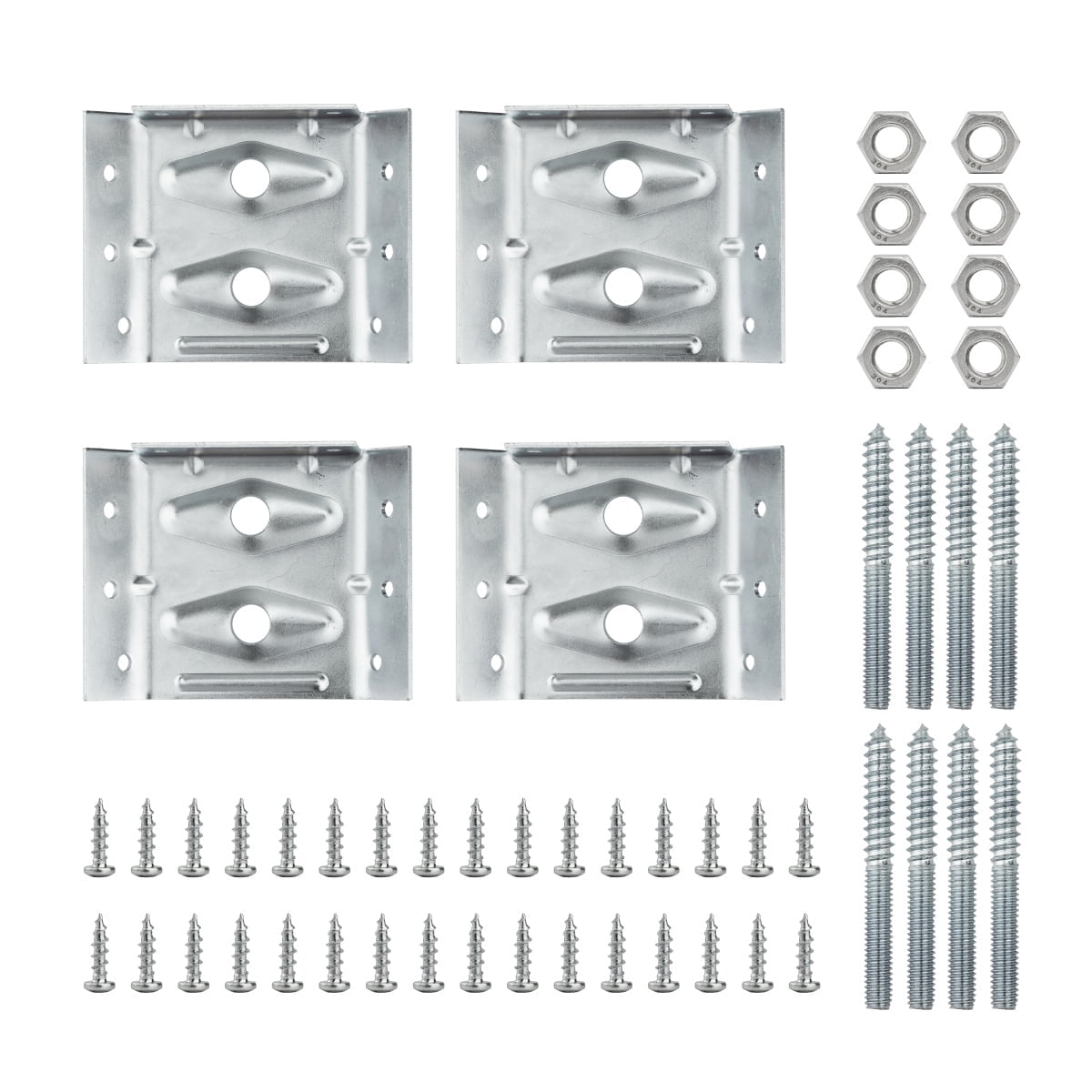POWERTEC 8PK Surface Mount Corner Brackets with Mounting Hardware ...
