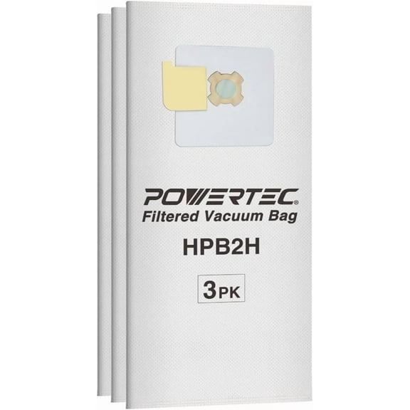 POWERTEC 9PK 5-Ply Filter Bags for AstroVac, Valet and VacuMaid HPB2HPK & HPB2H Vacuums (75046-P3)