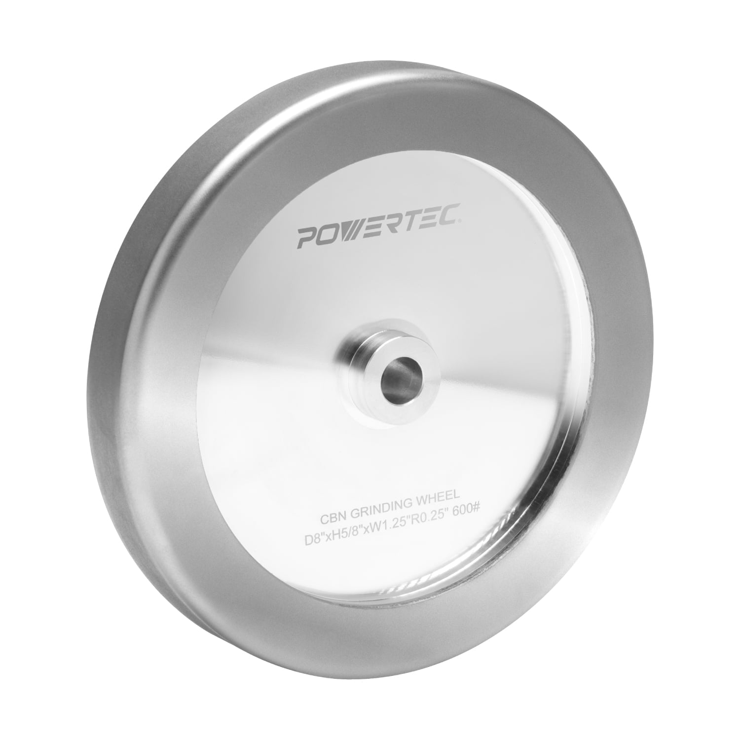 POWERTEC CBN Grinding Wheel 8 Inch 600 Grit, 1-1/4