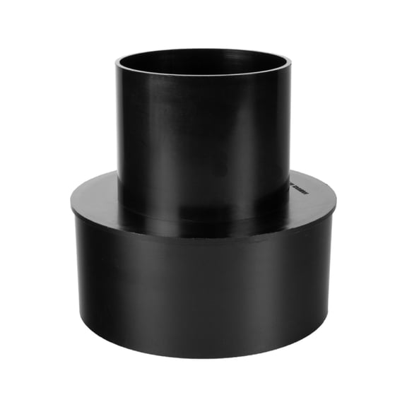 POWERTEC Dust Collection Reducer, 6-Inch OD to 4-inch OD, Black (70277)