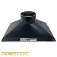 thumbnail image 1 of POWERTEC Mini Guard Dust Hood Collector with 4" ID Port - ABS Plastic Fitting for Woodworking Dust Collection Hose(70169), 1 of 6