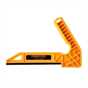 POWERTEC Plastic L-Push Stick | Deluxe L-Shaped Woodworking Push Tools (Patented), 71452