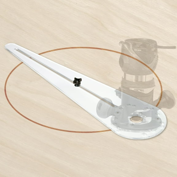POWERTEC Router Circle Cutting Jig, Cutting Range of 10” to 53”. Fits Select Models of Makita, Milwaukee, Bosch, Porter Cable & Other Routers (See Chart for Details) for Router Woodworking (71637)