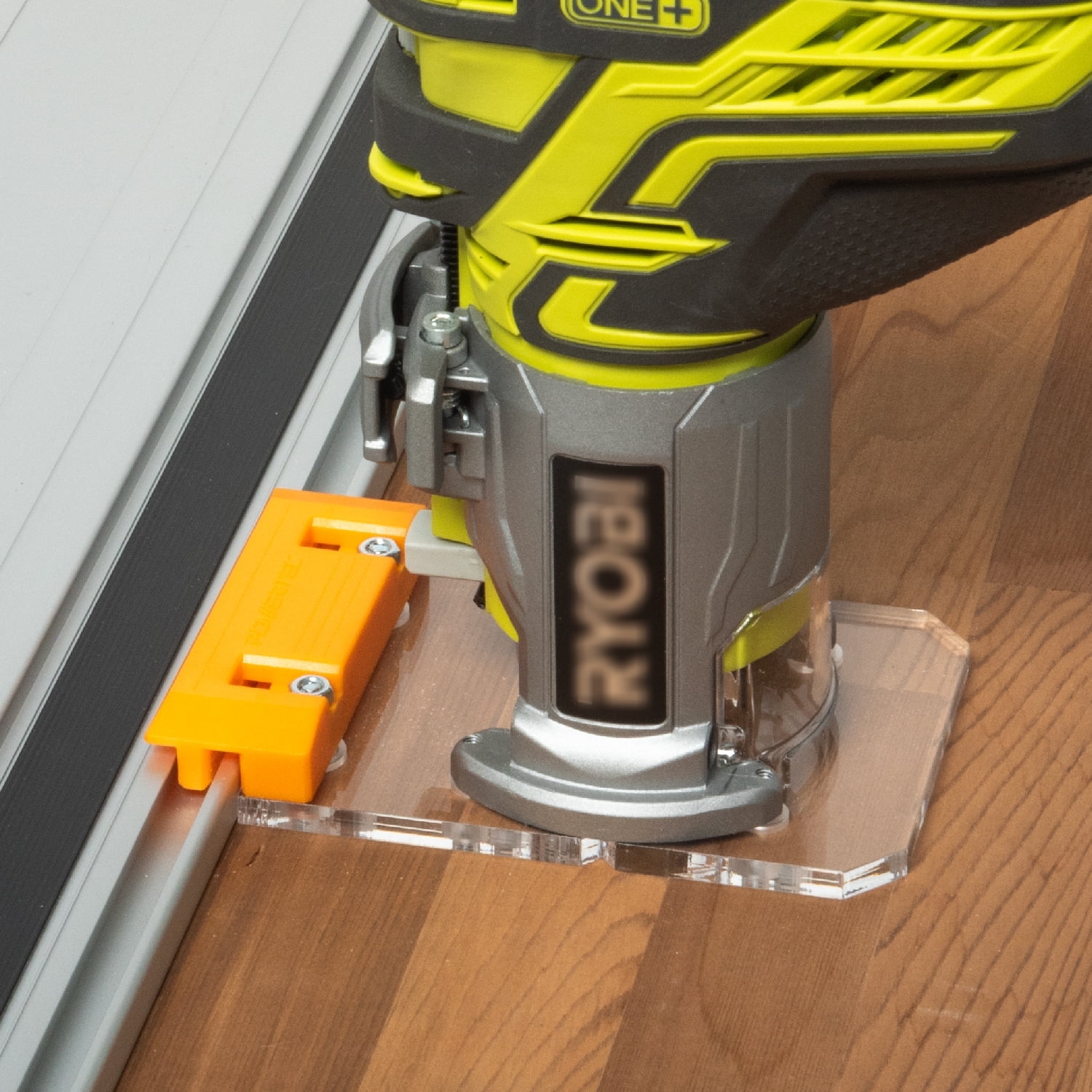 POWERTEC Router Guide Rail Adapter for Ryobi P601, PCL424, PCL424B ...