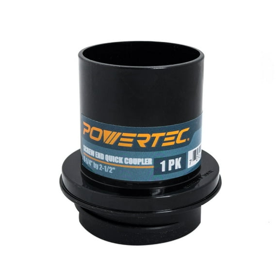 POWERTEC Screw End Quick Coupler for 2-1/2" Hose – Left-Hand Threaded Adapter, 2-1/4 x 2-1/2" (70191)
