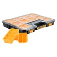 thumbnail image 1 of POWERTEC Small Parts Organizer & Tool Box – 20 Compartments, IP65 Water & Dust Protection, Stackable Storage with Interlocking Latch, Removable Bin, Dividers, Clear Lid, Portable Design (72366), 1 of 9