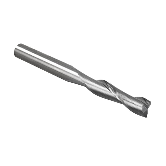 POWERTEC Solid Carbide Up Cut Spiral Router Bit, 1/4" Shank and 1/4 inch Cutting Dia., 1-Inch Cutting Length, Woodworking Router bits for use on CNC and Router Tool (73002)