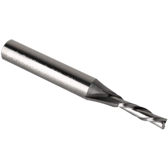 POWERTEC Solid Carbide Downcut 1/8" Spiral Router Bit, Router Bits 1/4" Shank, 1/8 Inch Cutting Dia. and 1/2-Inch Cutting Length, Woodworking Router bits for use on CNC and Router Tool, 73001