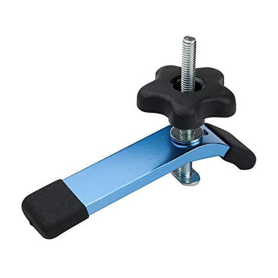 POWERTEC T-Track Hold Down Clamp, 5-1/2” L x 1-1/8” W, 1 Pack, T Track Clamps for Woodworking (71083)