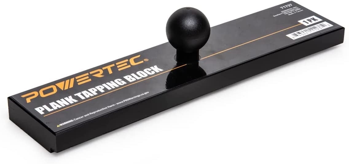 POWERTEC Tapping Block Flooring Tools, Hammer-Free Vinyl Plank Tools, Ergonomic Ball Handle for Installing Laminate, Hardwood Floor, LVP, LVT, Fewer Strikes to Complete Installation  (71727)