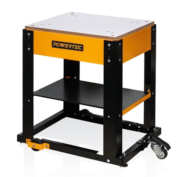 POWERTEC UT1008 Planer Stand with Wheels, MDF Table Top, Multi-Purpose Storage Mobile Base for Woodworking