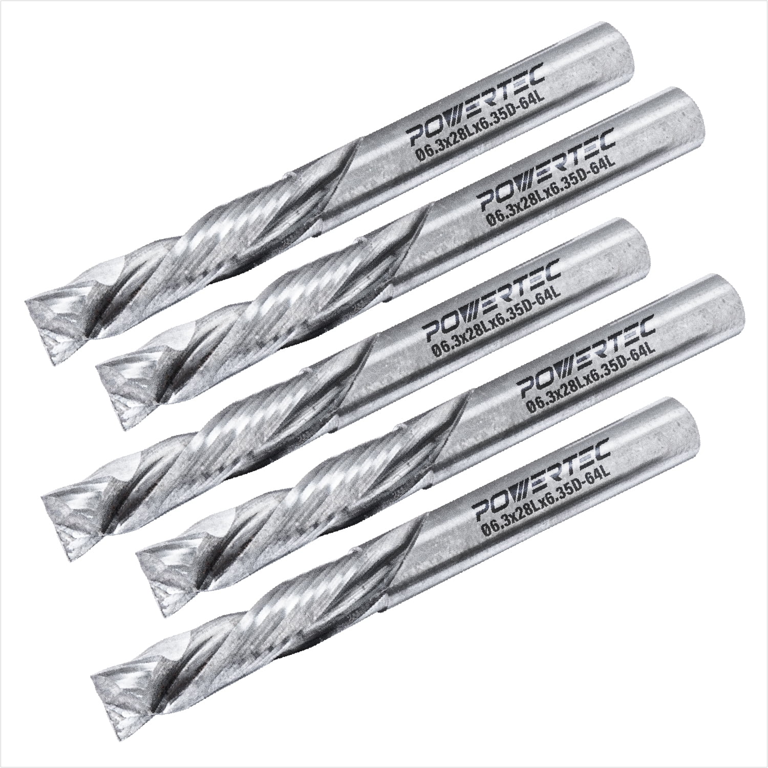 POWERTEC Up/Down Cut Compression 1/4
