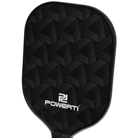 POWERTI Pickleball Paddle and Ball Set Carbon Fiber Surface Pickle Ball Racket 2 Paddles with 4 Balls