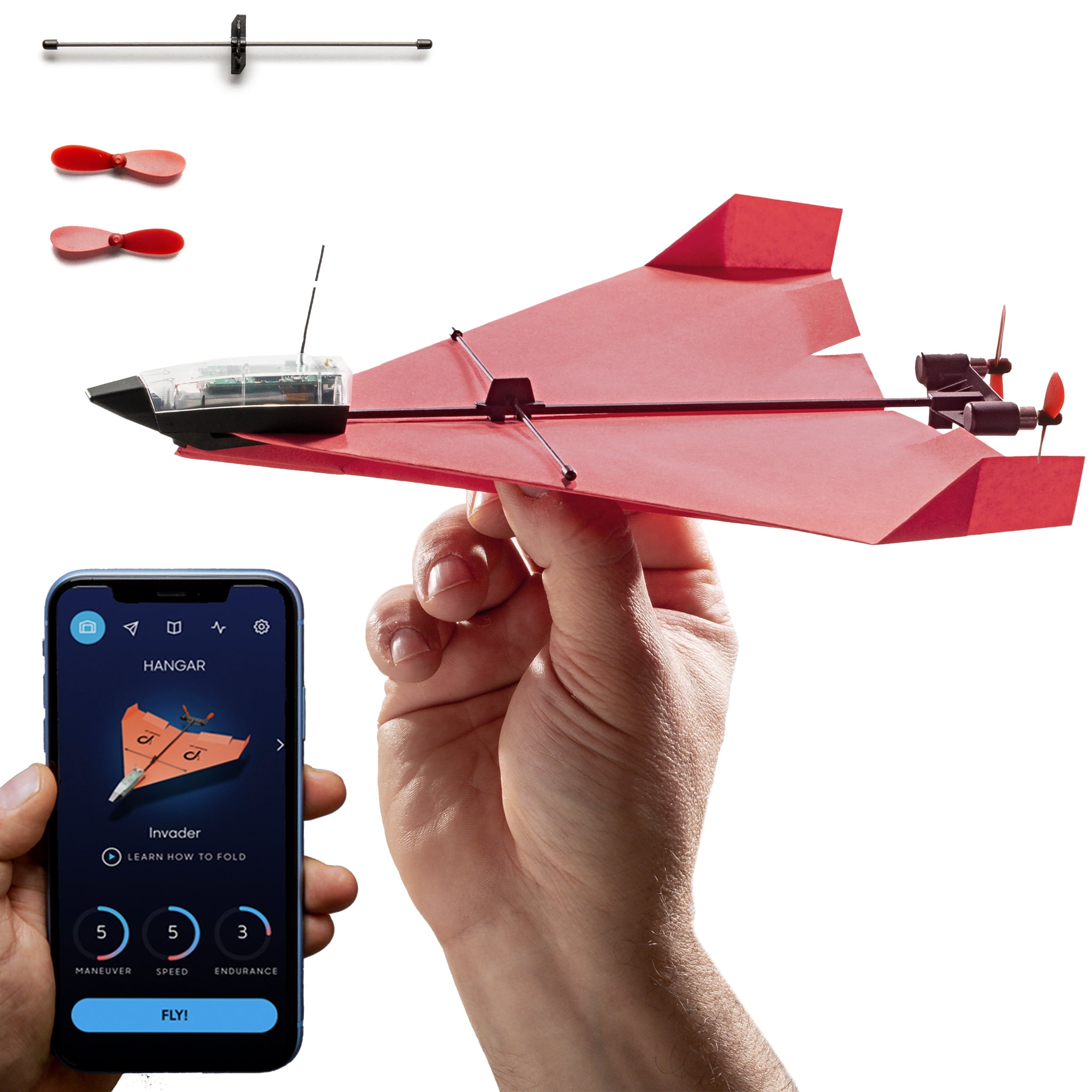 POWERUP 4.0 Smartphone Controlled Paper Airplane Kit, RC