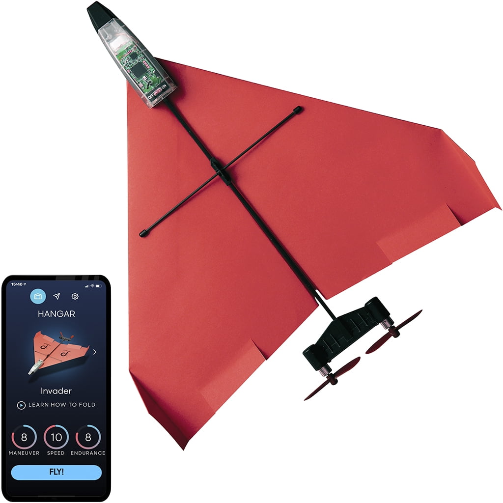 Power Up!, Smartphone Controlled Paper Airplane Kit, Durable