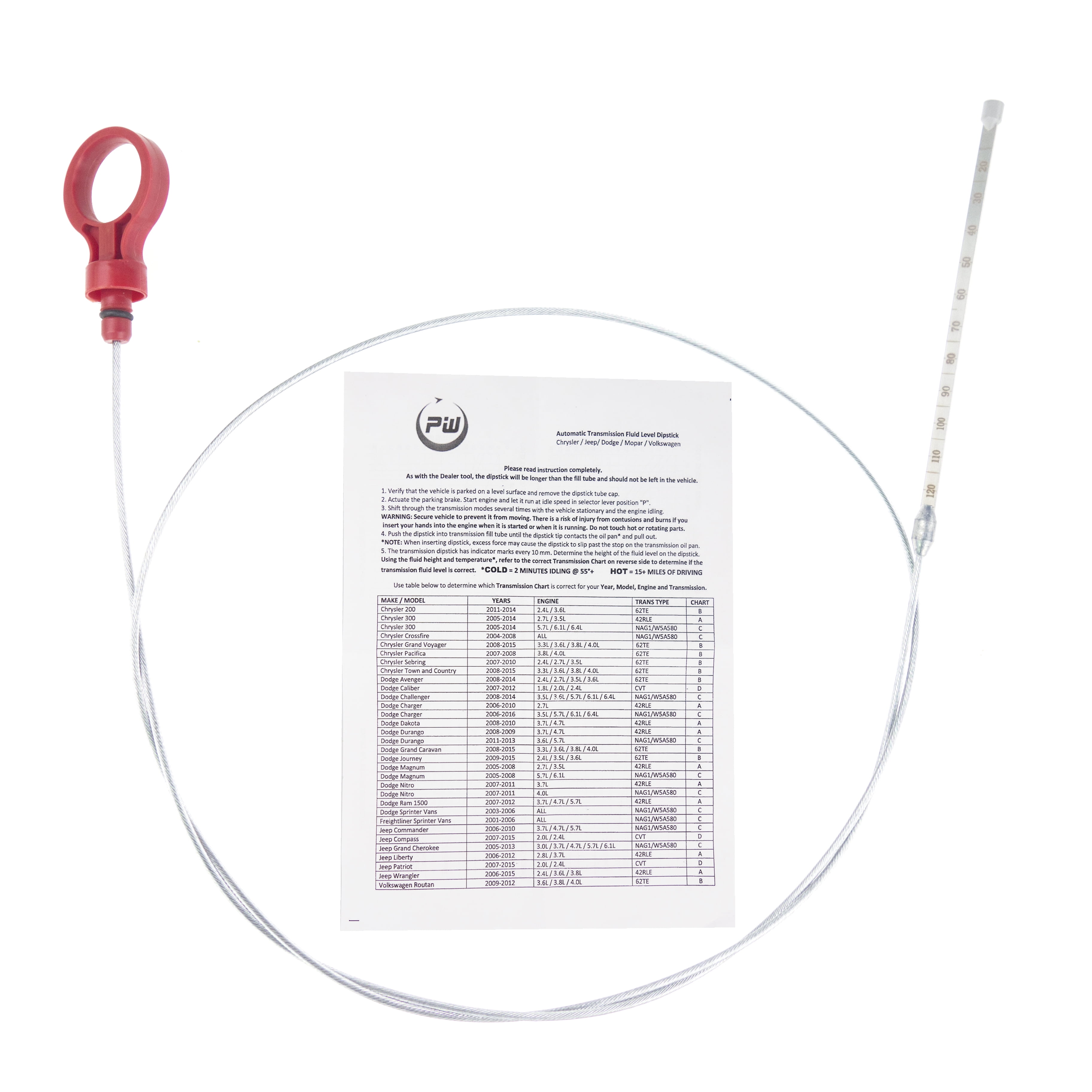 POWERWORKS Automatic Transmission Fluid Dipstick for Chrysler Jeep