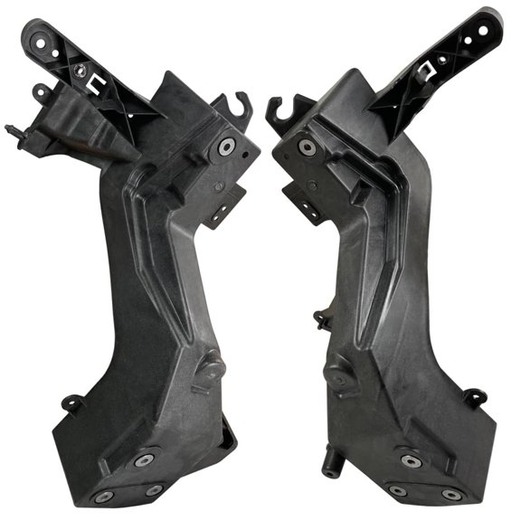 POWERWORKS Left & Right Headlight Brackets Lamps Set For 2014-2019,J-eep, Grand Cherokee Set of 2 Radiator Support Plastic Driver Left and Passenger Right Side.