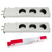 POWERWORKS Stainless Steel Straight Spring Loaded Mud Flap Hanger Bracket Mudflap Holder Set 2.5 Bolt Spacing 30 Length fit for Semi Trucks