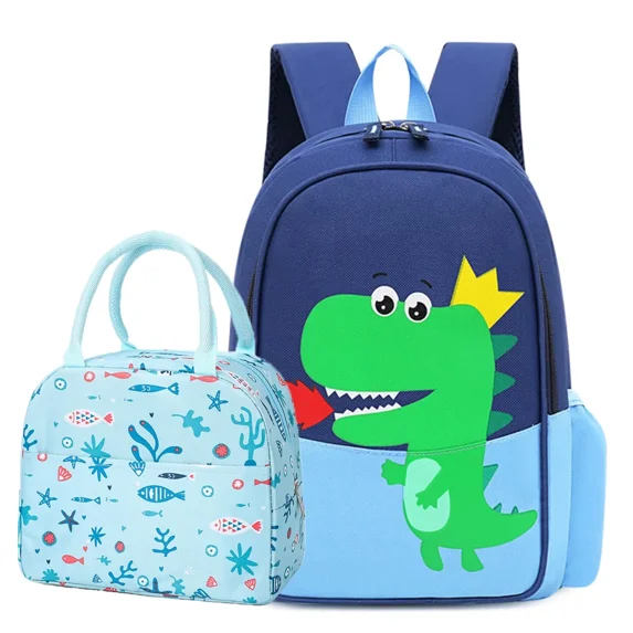 POWOFUN Kids Preschool Kindergarten Backpack Lightweight Cool Cute Cartoon Travel Backpack With Lunch Bag For Boys Girls