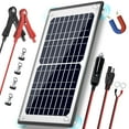 Free Shipping! POWOXI 10W 12V Solar Battery Trickle Charger Maintainer, Builtin MPPT