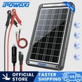 thumbnail image 1 of POWOXI Upgraded MPPT 15W Solar Battery Trickle Charger&Maintainer 12V Solar Panel Car Battery Trickle Charger Kit Portable Waterproof Built-in MPPT Charging Controller for 12 Volt Car RV Trailer Boat, 1 of 7