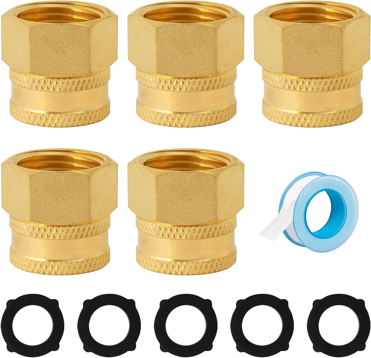 4 pezzi 1/2 BSP Adattatore per rubinetto filettato Tubo flessibile per acqua da giardino Raccordo rapido per tubo Sistema di irrigazione da giardino | Leroy Merlin