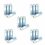 POWXS AAA Rechargeable Batteries, 1.2V 800mAh Ni-MH Pre-Charged Triple AAA Batteries, High Performance & Long Lasting - 20 Count