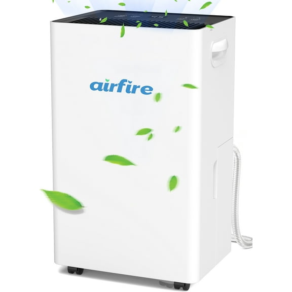 Airfire 4500 Sq. ft Max 70 Pint Dehumidifier for Basement, Dehumidifiers with Drain Hose for Home Bedroom Bathroom Large Room, Auto Defrost& Drain, 24H Timer, 1.59 gal Water Tank, Dry Clothes