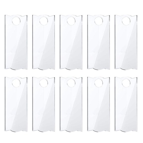 POYOGA 10Pcs Individualized Acrylic Cup Lid Nameplates Water Cup Name Label