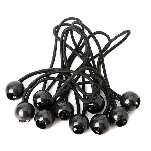 POYOGA 10pcs Flag Pole Clip Ball Bungee Cord Ties Rope Attach Windsocks Flags To Poles