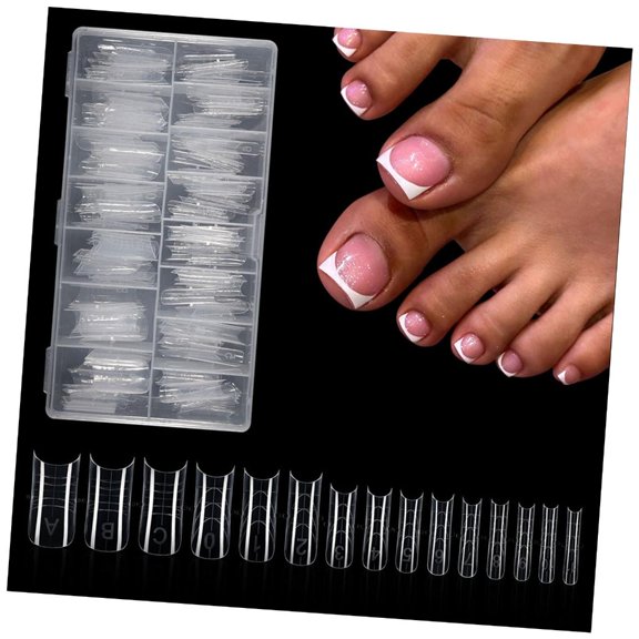 POYOGA 150Pcs Double Ended Fake Nail Forms Universals Use for Professional Manicure