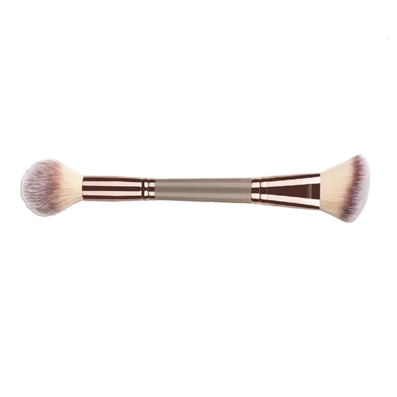 POYOGA 2 Sided Face And Eye Makeup Brush For Precise Blending Portable Design