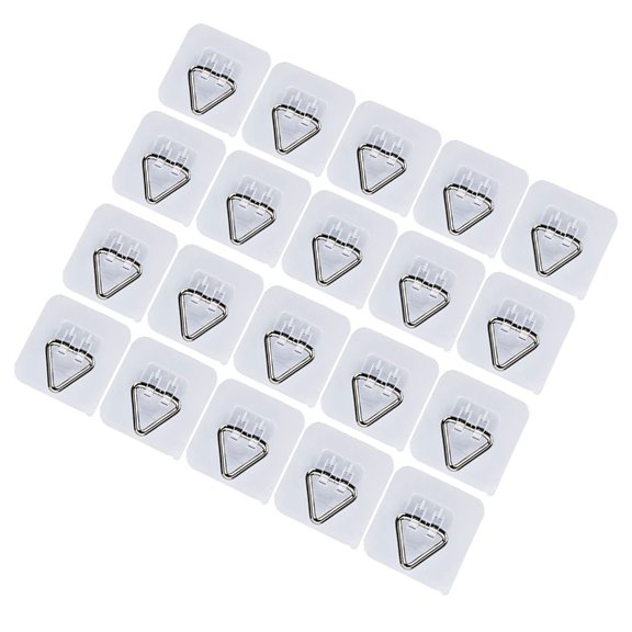POYOGA 20Pcs Wall Mount Hook Ideal For Kitchen Bathroom And Office Storage